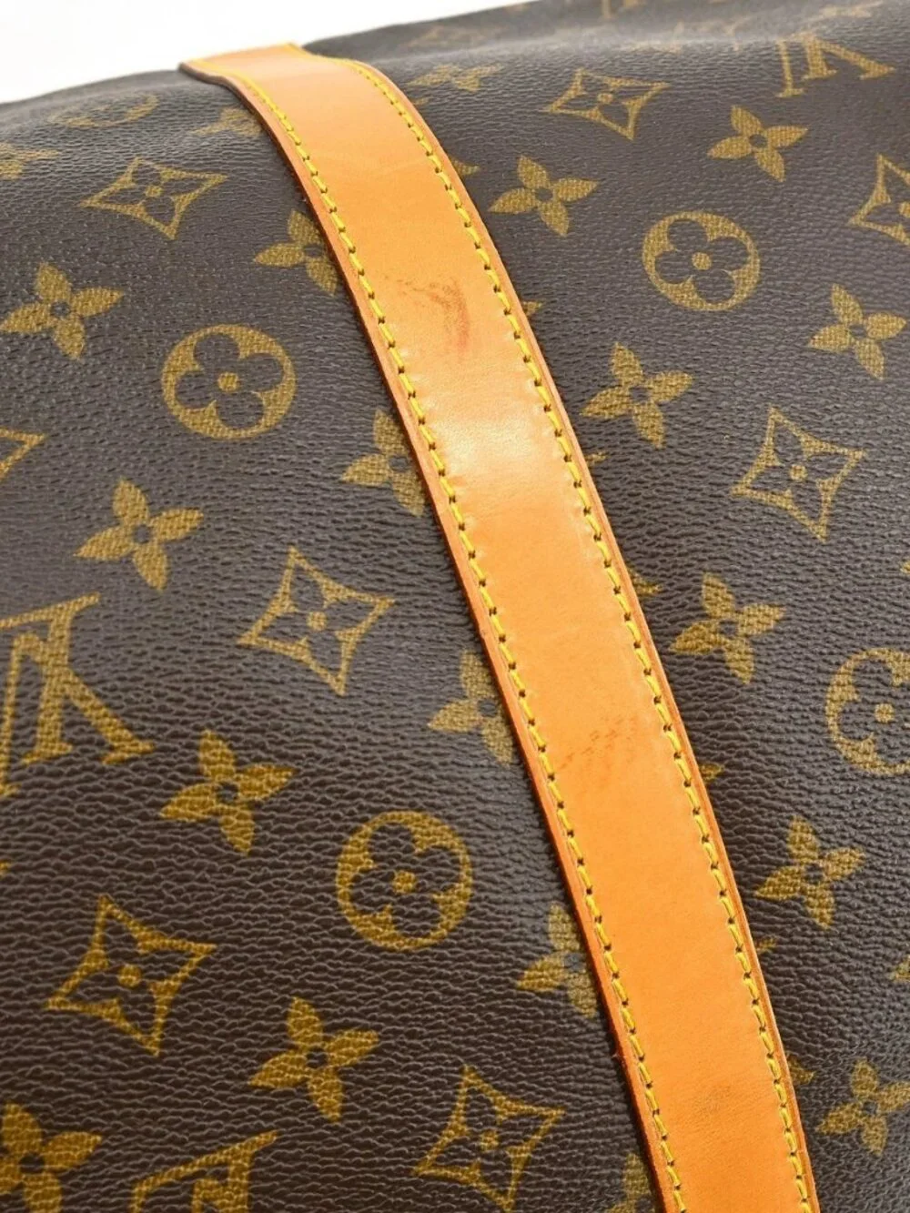 Best03 LOUIS VUITTON KEEPALL 60 TRAVEL HANDBAG MONOGRAM